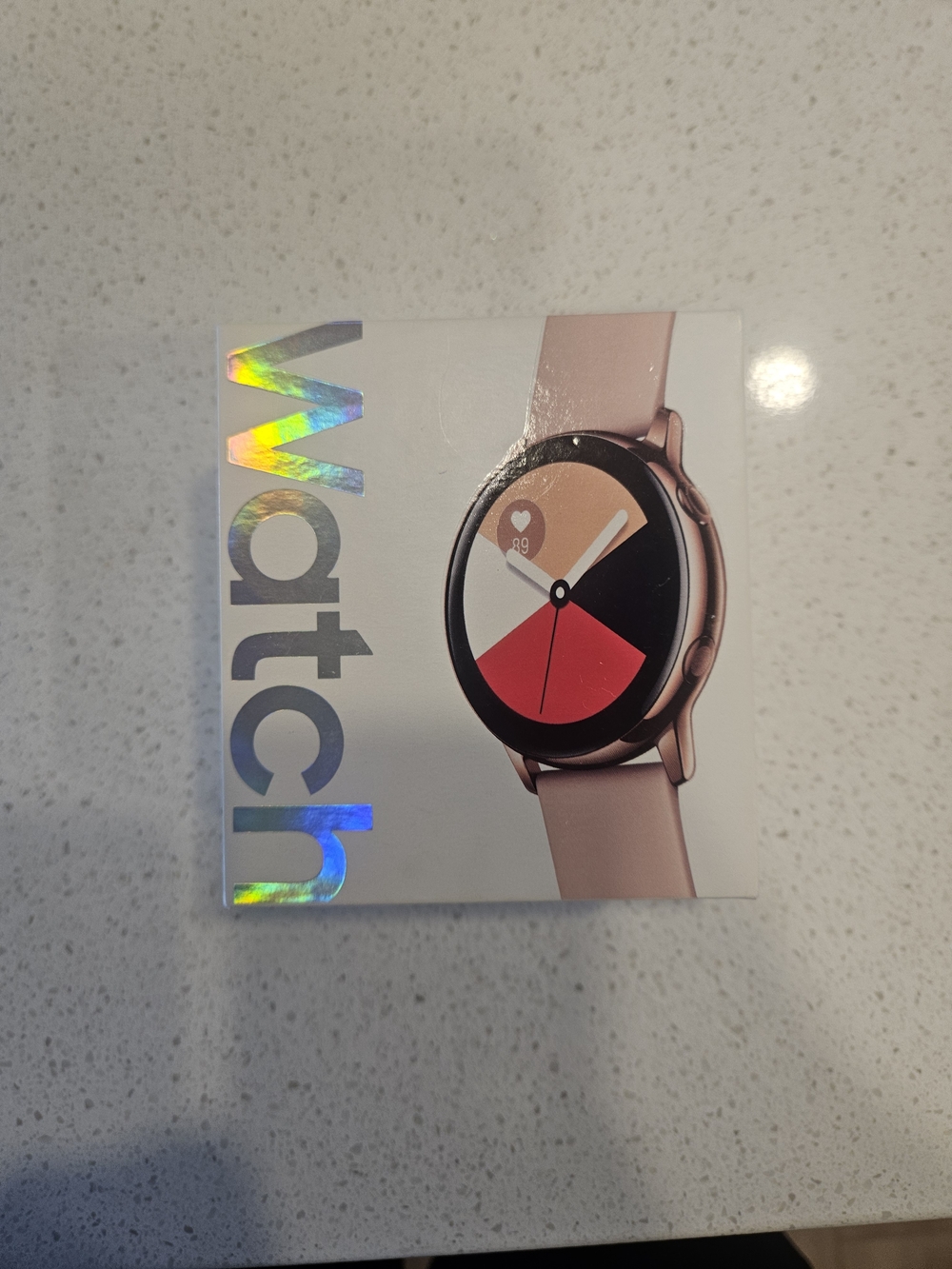 Samsung Rose Gold Smartwatch with Pink Band
